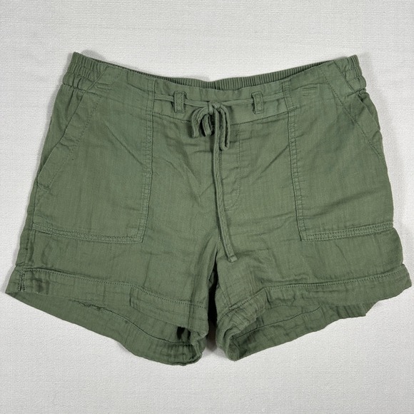 Old Navy Pants - Old Navy Utility Shorts Womens Medium Green Excellent Cotton Drawstring Casual